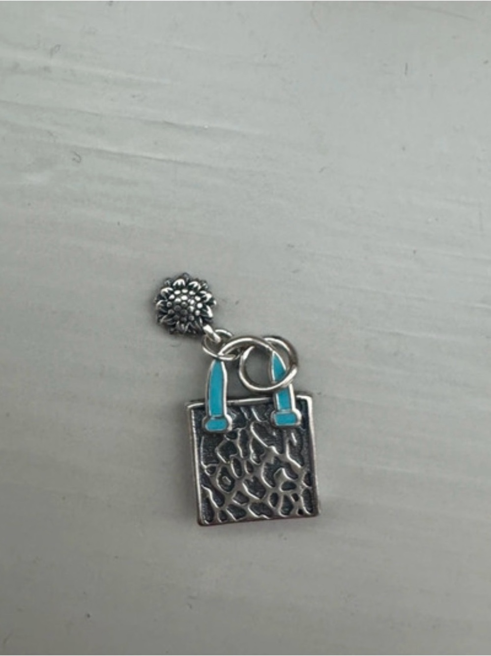 Enamel Consuela Classic Tote Charm sterling silver charm purse